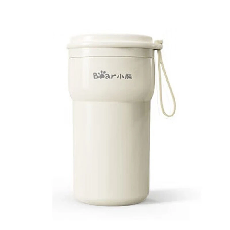 Bear Portable Blender Cup 300ml Hot & Cold Insulated Smoothie Juicer Cup 10-Blade Ice Crushing USB Rechargeable for Travel & Home (image for) Bear Portable Blender Cup 300ml Hot & Cold Insulated Smoothie Juicer Cup 10-Blade Ice Crushing USB Rechargeable for Travel & Home